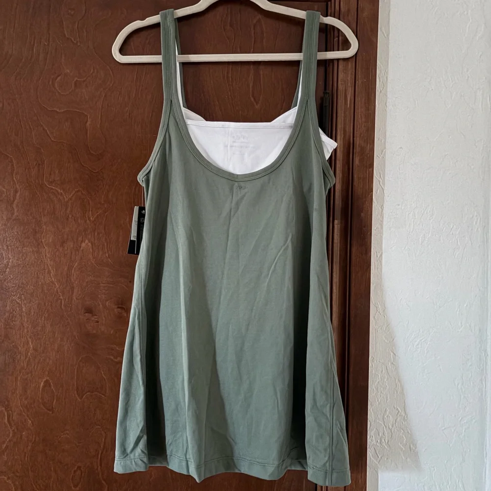 NWT YPB On The Go Double-Layered Mini Dress - Picture 2 of 5